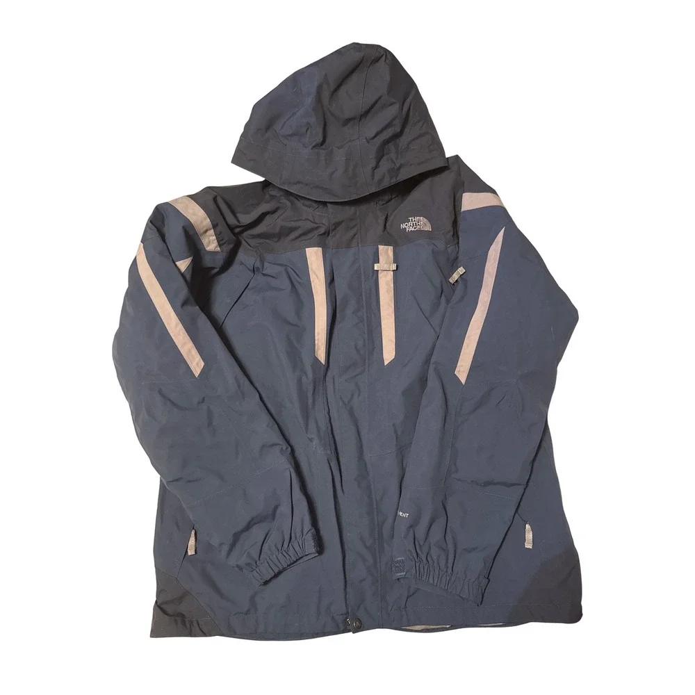 The North Face Vortex Triclimate Jacket Mens XL 3-in-1 HyVent F09 Blue Gray EUC